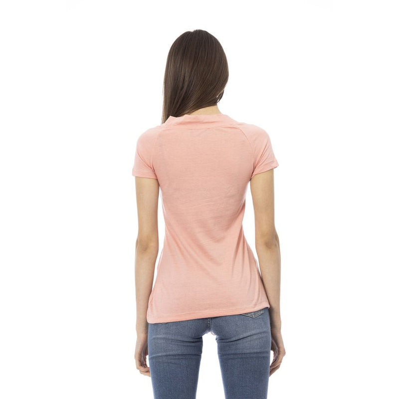 Pink Cotton Tops & T-Shirt