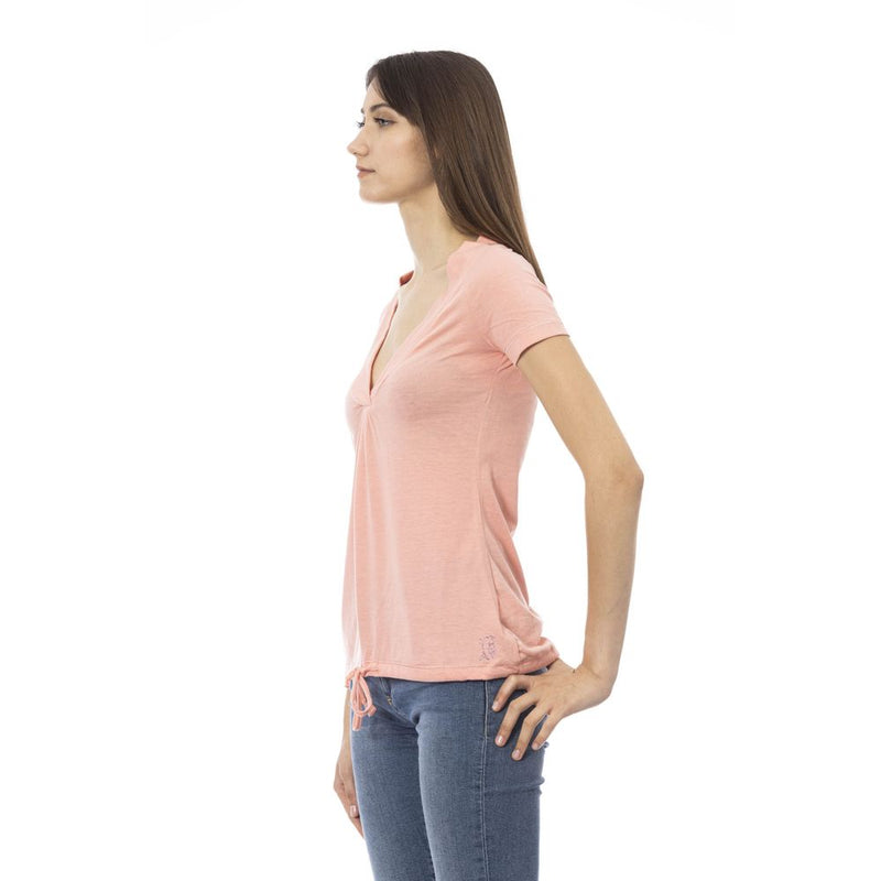 Pink Cotton Tops & T-Shirt