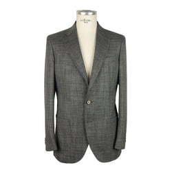 Gray Virgin Wool Blazer