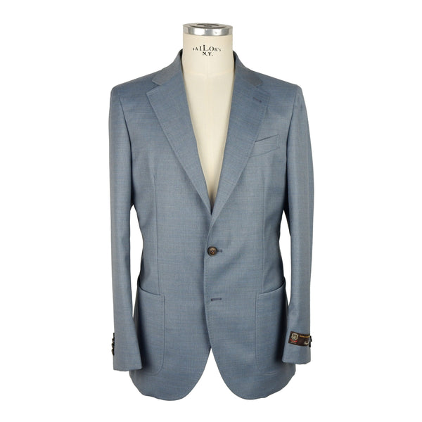 Light Blue Virgin Wool Blazer