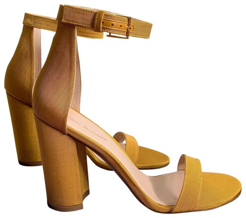 Yellow Satin Sandal