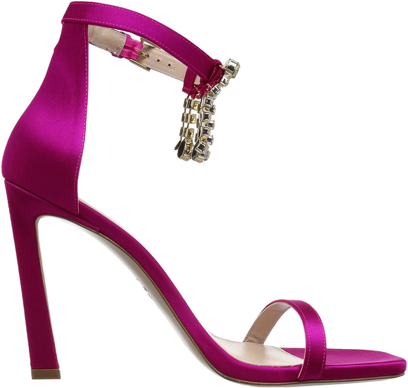 Fuchsia Satin Sandal