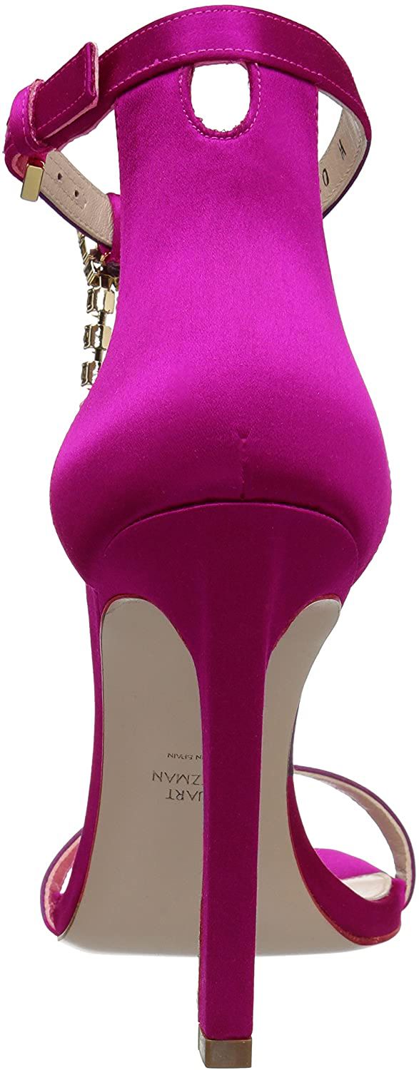 Fuchsia Satin Sandal