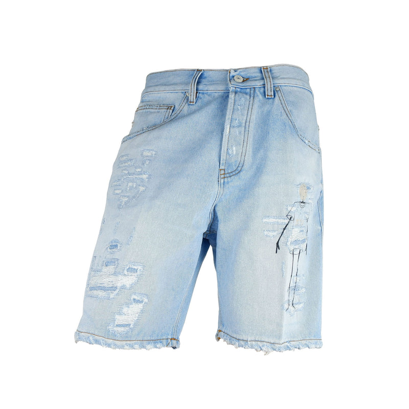 Light Blue Cotton Short