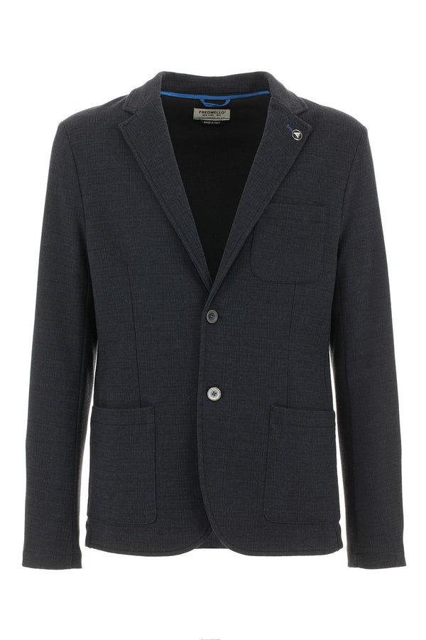 Blue Cotton Blazer