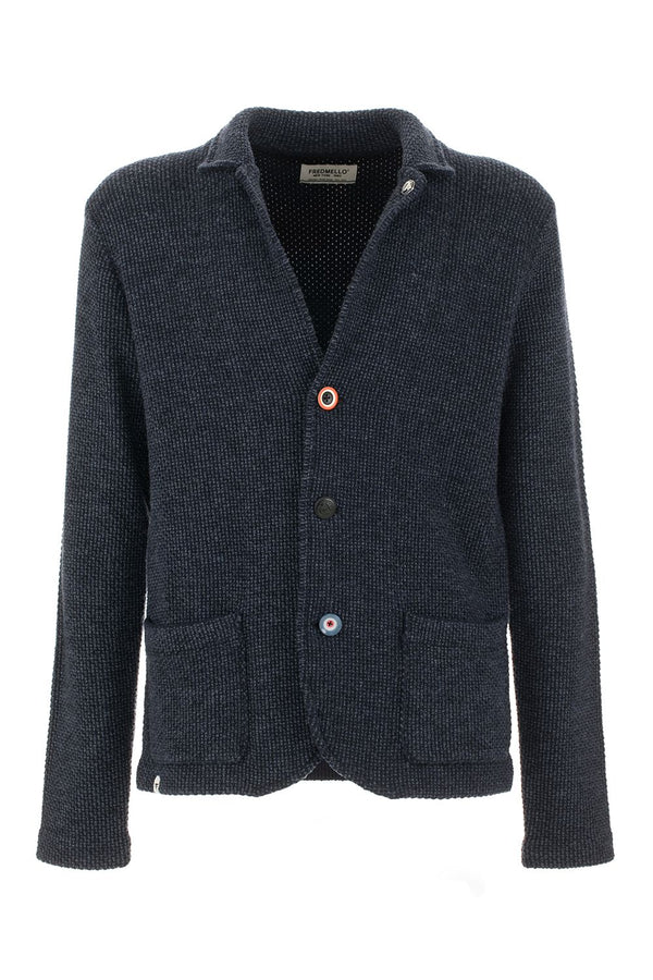 Blue Cotton Blazer