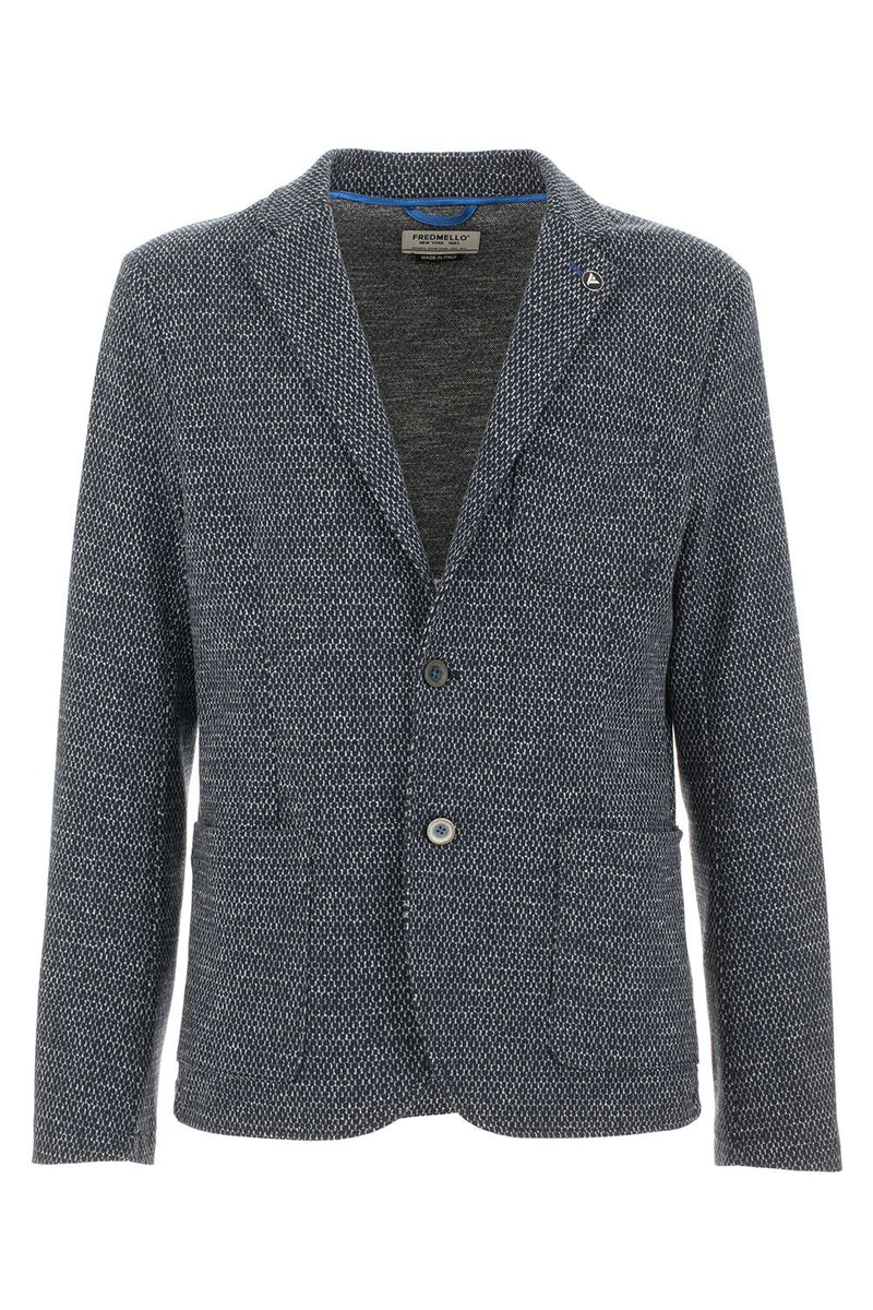 Blue Cotton Blazer