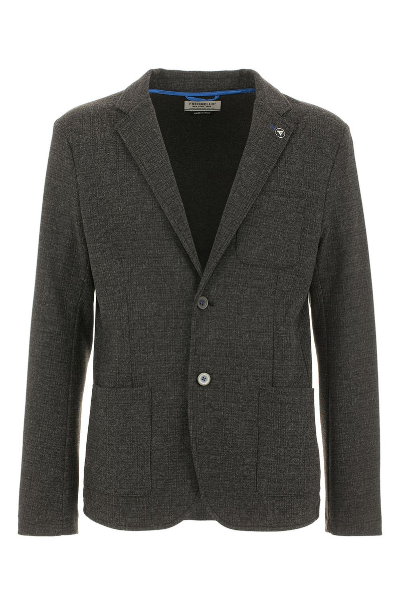 Black Cotton Blazer