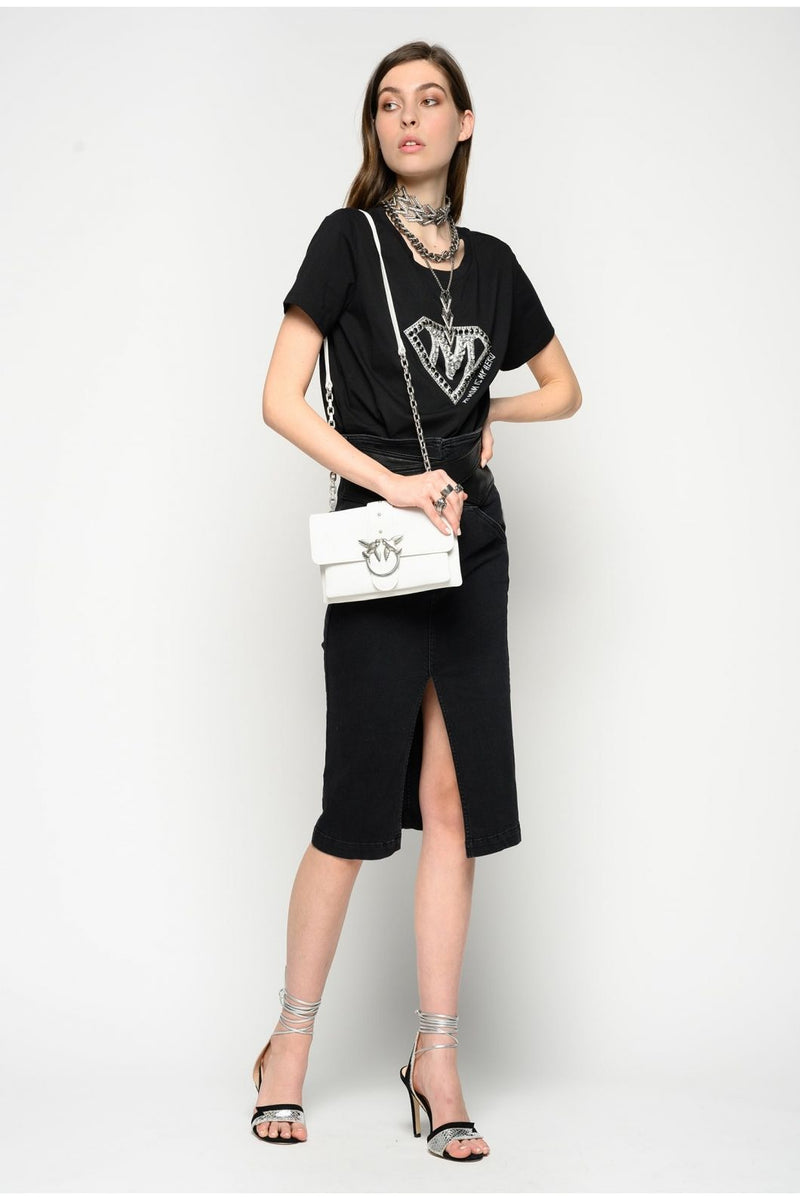 Black Cotton Tops & T-Shirt