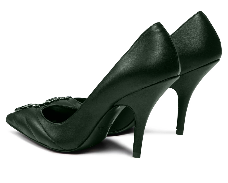 Green Leather Pump