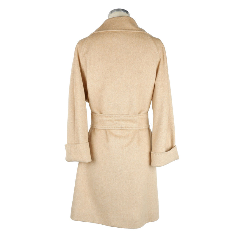 Beige Vergine Wool Coat