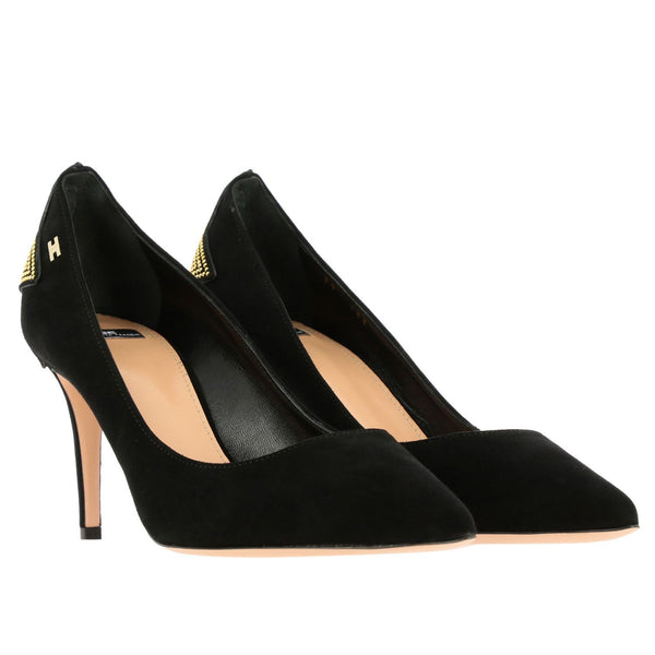 Black Leather Pump