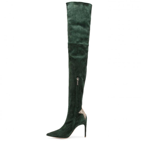 Green Calfskin Boot