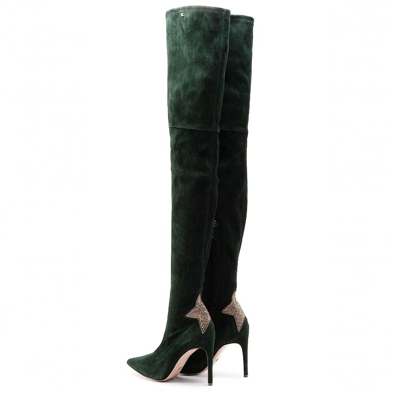 Green Calfskin Boot