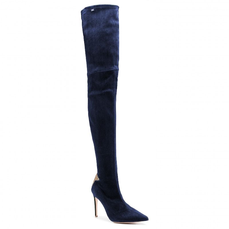 Blue Calfskin Boot