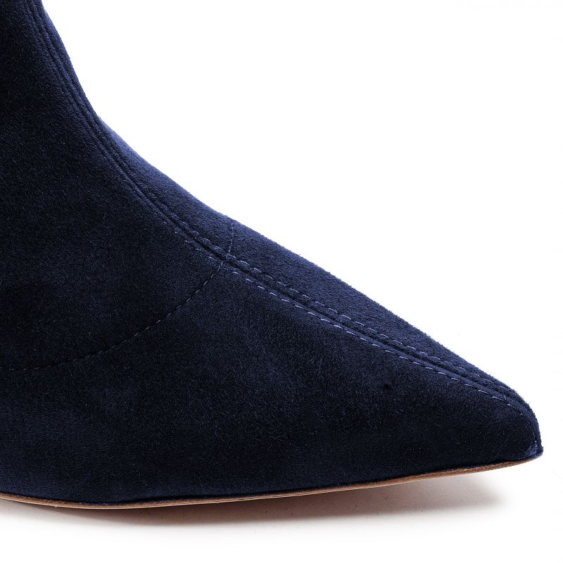 Blue Calfskin Boot