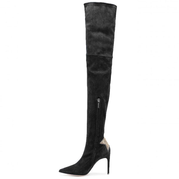 Black Calfskin Boot