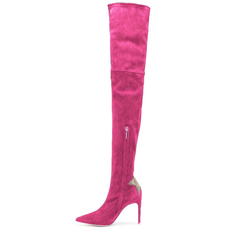 Fuchsia Calfskin Boot