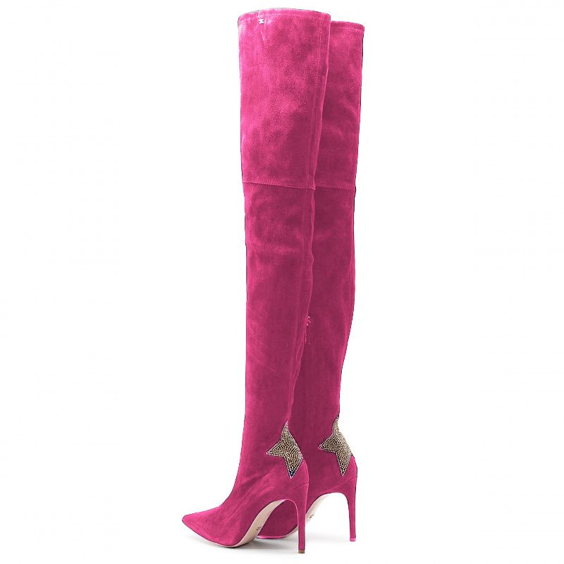 Fuchsia Calfskin Boot