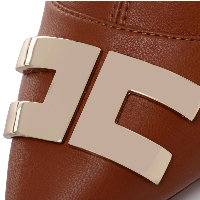 Brown Polyurethane Boot