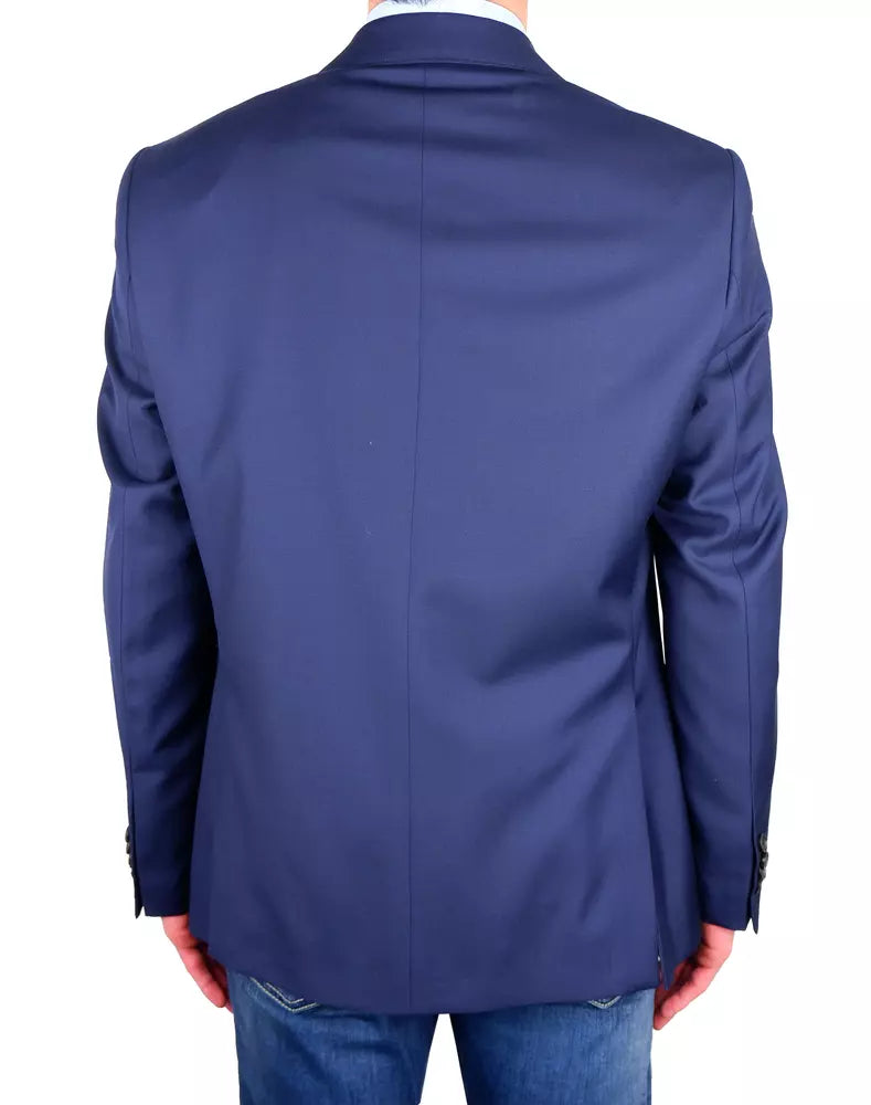 Blue Wool Vergine Suit