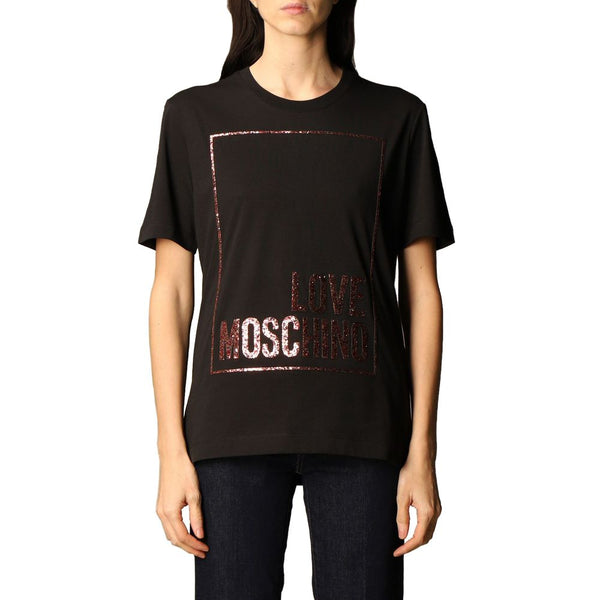 Black Cotton Tops & T-Shirt