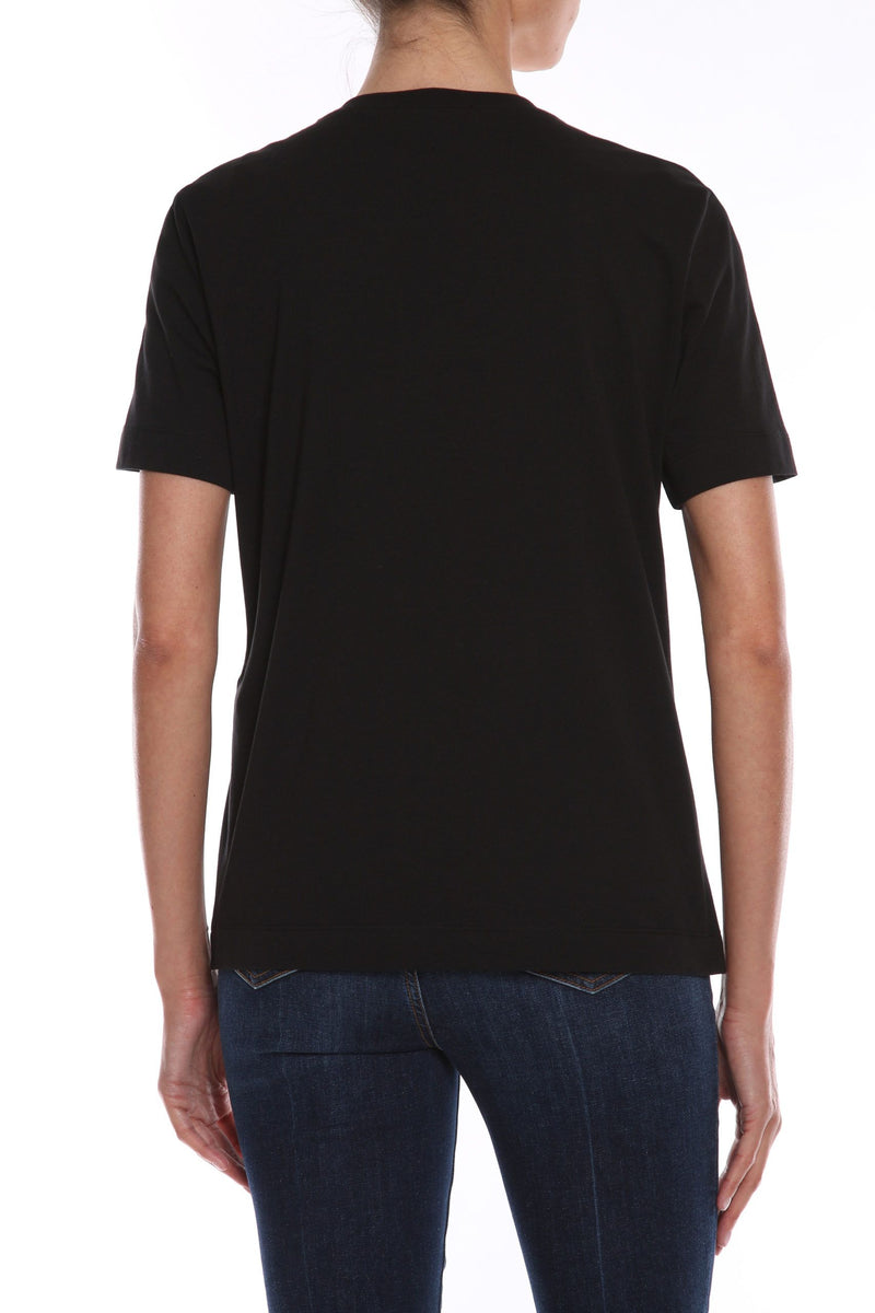 Black Cotton Tops & T-Shirt