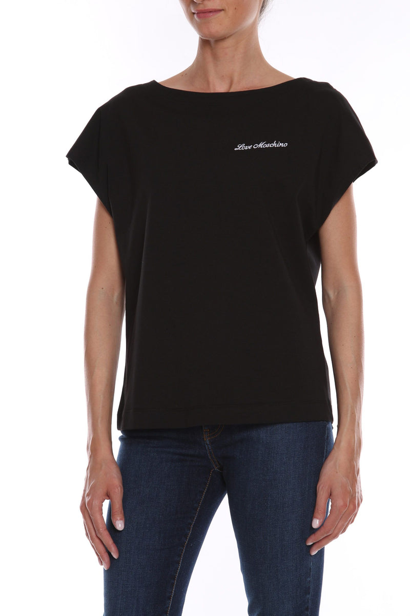 Black Cotton Tops & T-Shirt