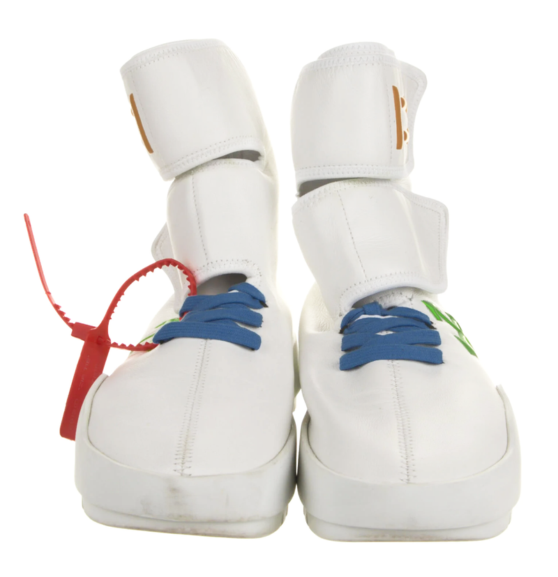 White Polyurethane Sneakers