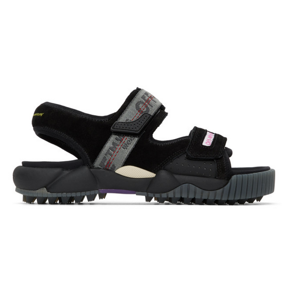 Black Polyester Sandal