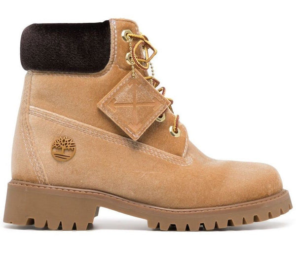 Beige Leather Boot