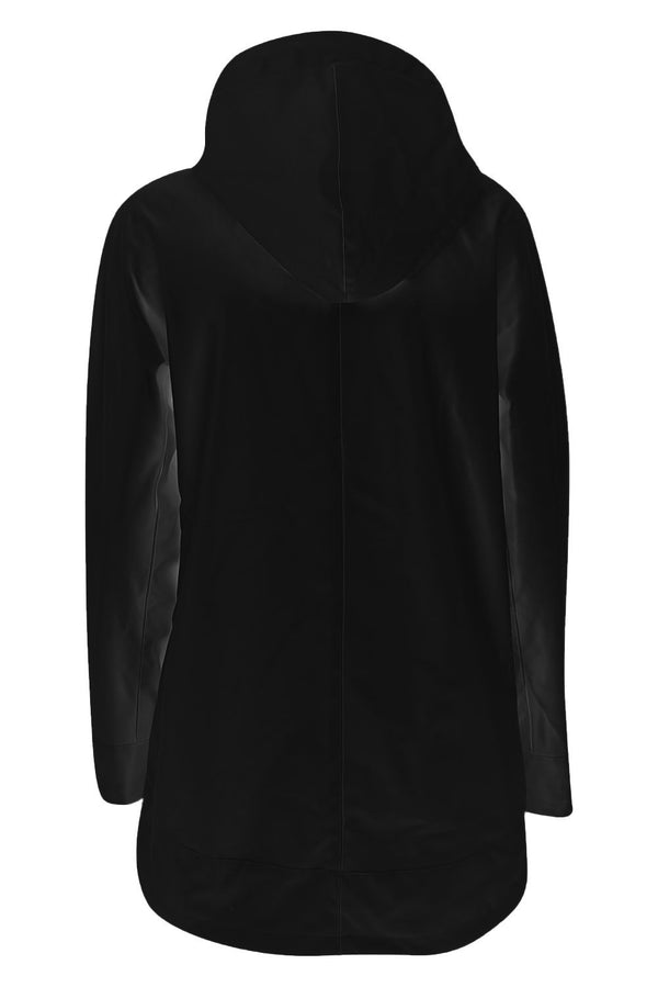 Black Polyester Jackets & Coat