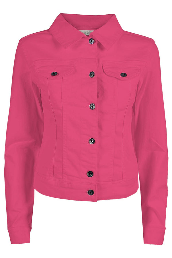 Pink Cotton Jackets & Coat