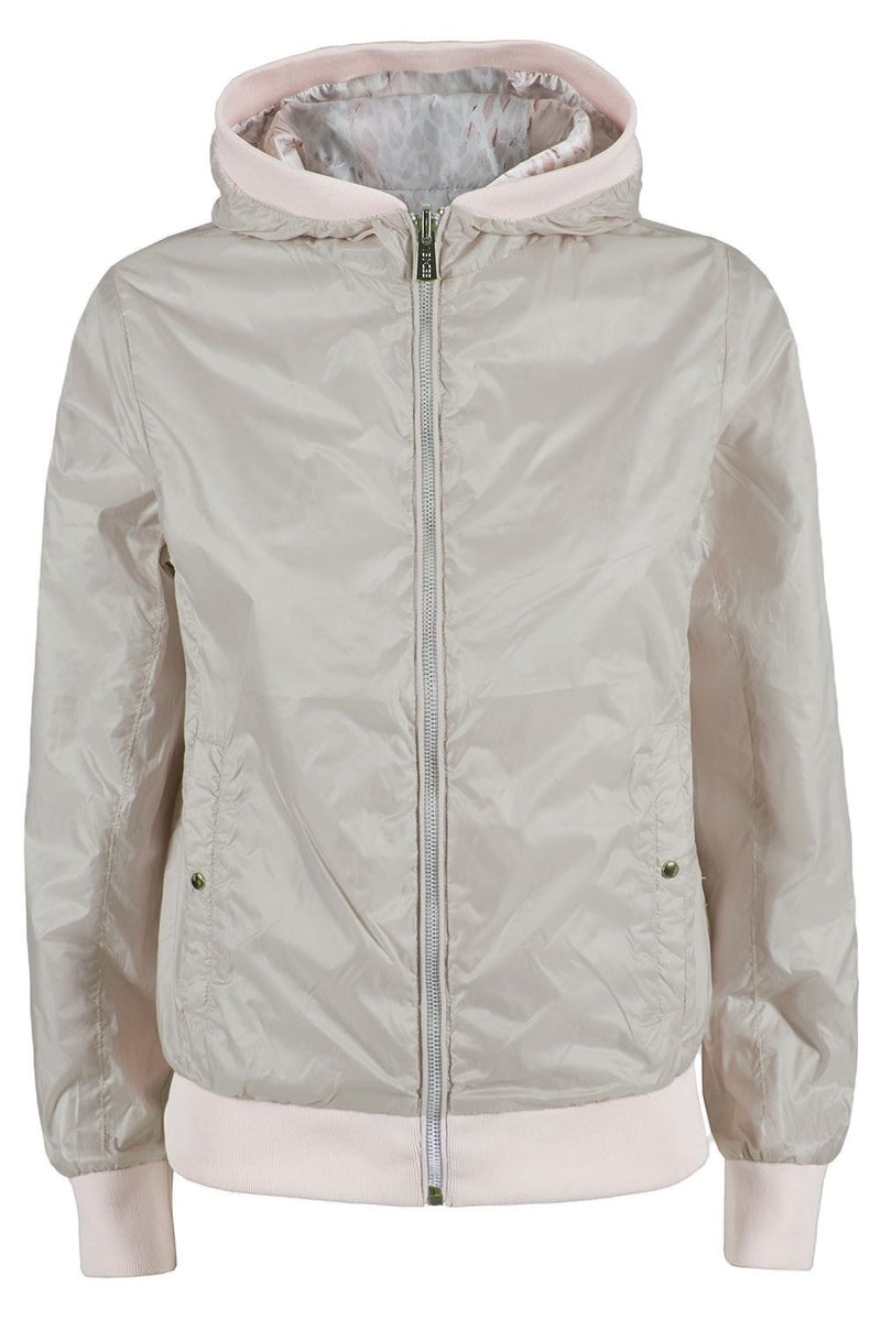 Beige Polyester Jackets & Coat