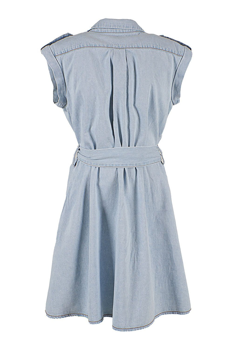 Light Blue Cotton Dress