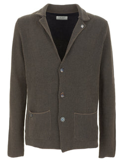 Brown Cotton Blazer