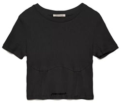 Black Cotton Tops & T-Shirt