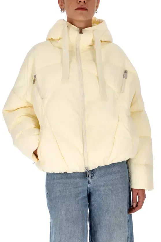 White Nylon Jackets & Coat