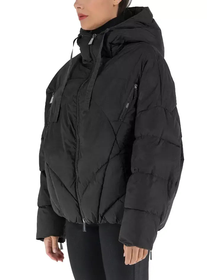 Black Nylon Jackets & Coat