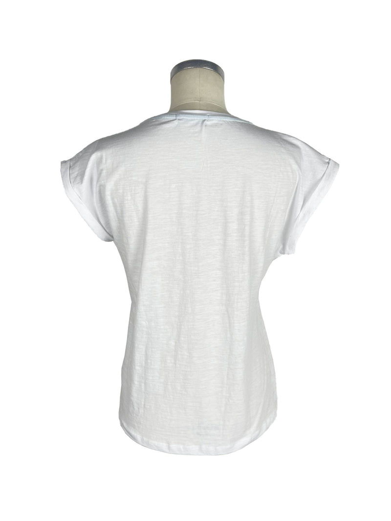 White Cotton Tops & T-Shirt