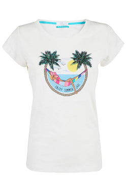 White Cotton Tops & T-Shirt