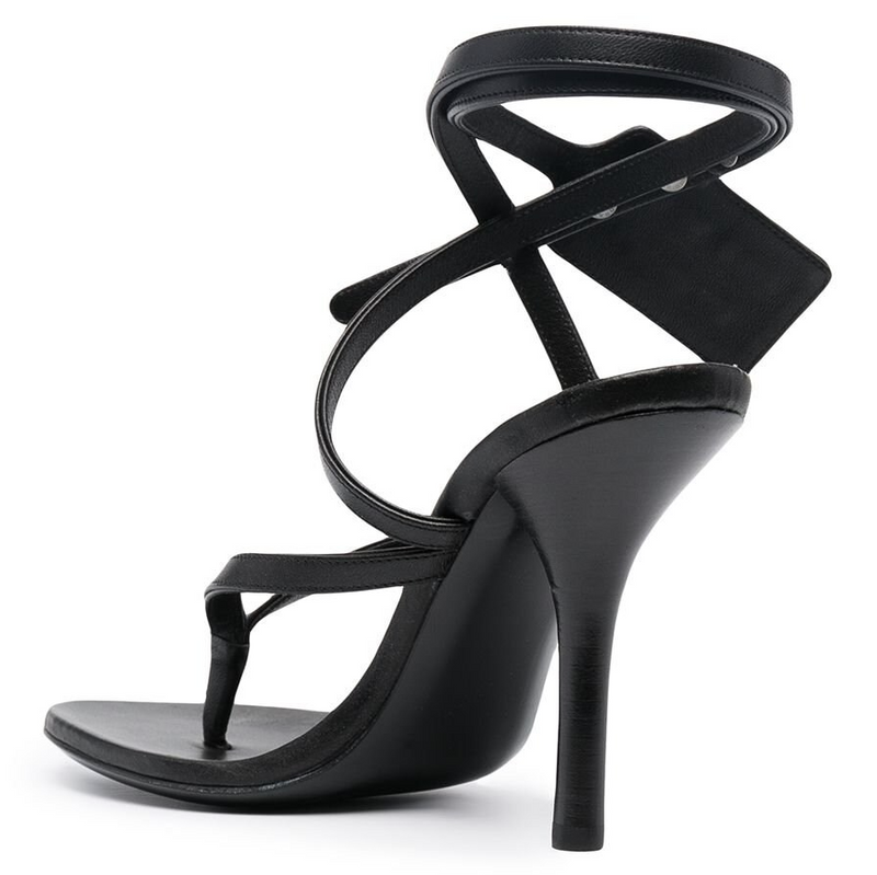 Black Calfskin Sandal