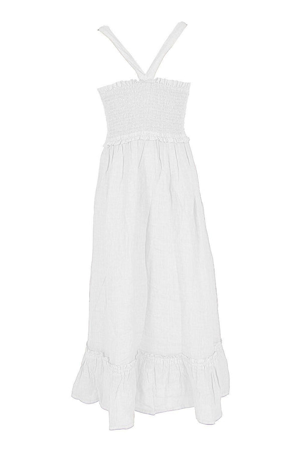 White Linen Dress