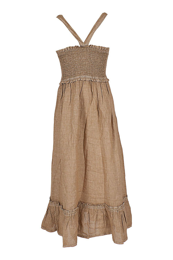 Brown Linen Dress