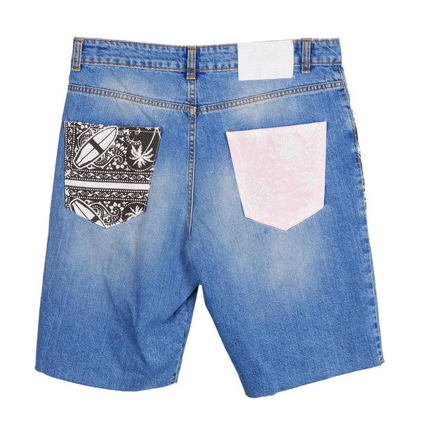 Blue Cotton Short