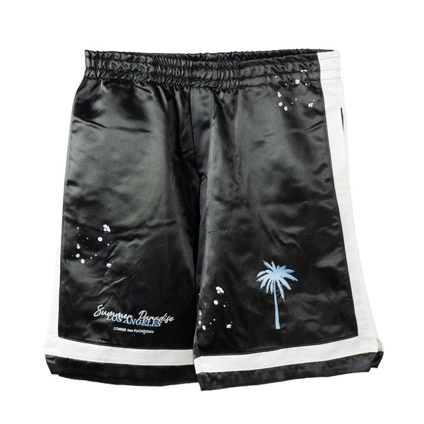 Black Polyester Short