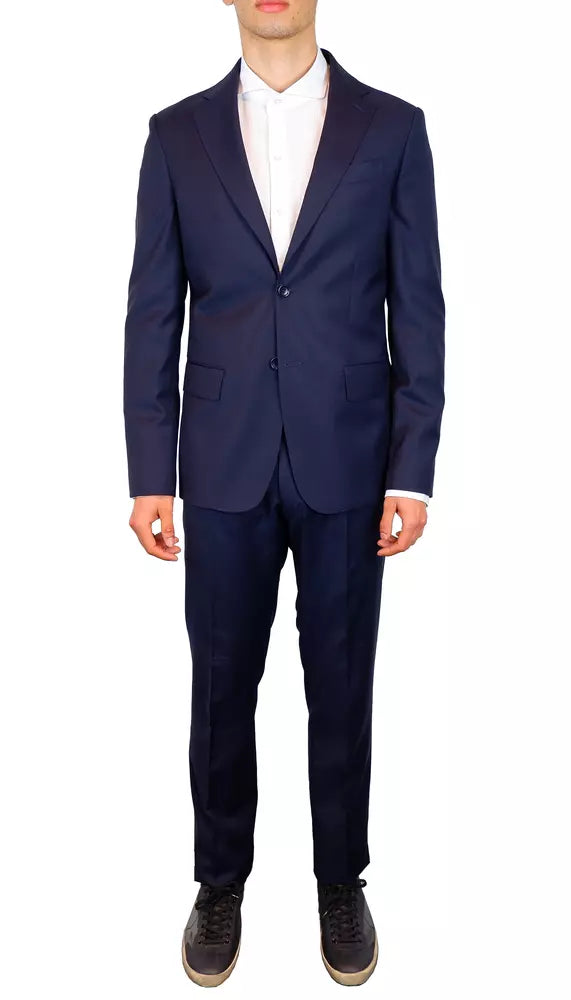 Blue Wool Suit