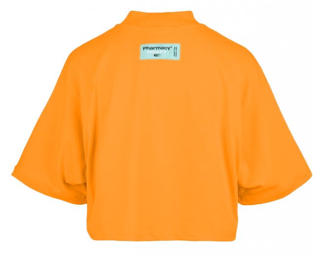 Orange Cotton Tops & T-Shirt