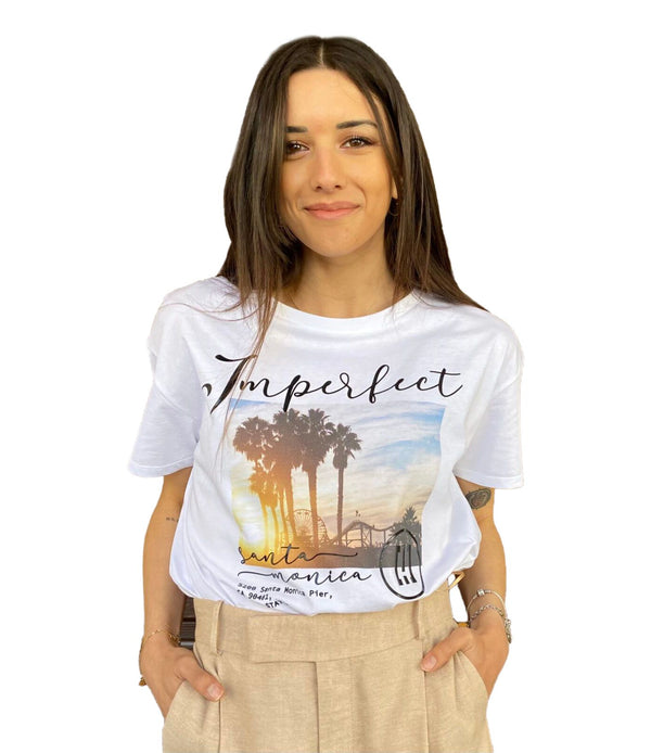 White Cotton Tops & T-Shirt