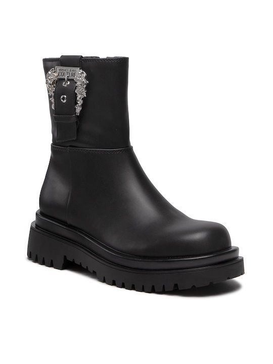 Black Polyurethane Boot